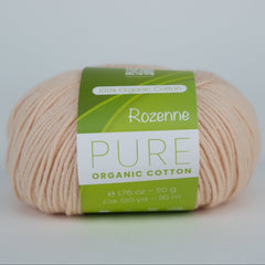 Rozenne Pure Organic Cotton Yarn 2137 Powder Main Rozenneyarns.com