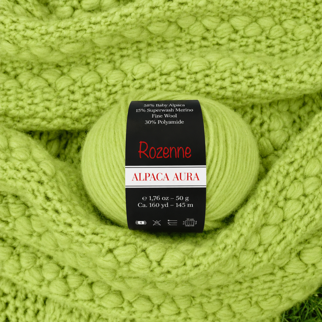 Rozenne Alpaca Aura Alpaca Wool Yarn Pattern 8