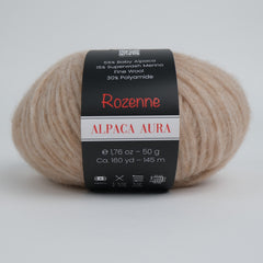 Rozenne Alpaca Aura Wool Yarn 4005 Beige Main Rozenneyarns.com