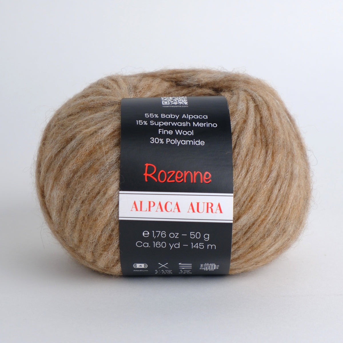 Rozenne Alpaca Aura Wool Yarn 4007 Milk Coffee Main Rozenneyarns.com