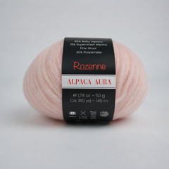 Rozenne Alpaca Aura Wool Yarn 4013 Baby Pink Main Rozenneyarns.com