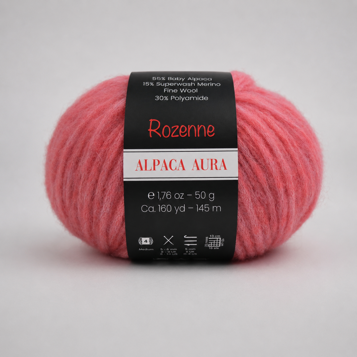 Rozenne Alpaca Aura Wool Yarn 4015 Dusty Rose Main Rozenneyarns.com