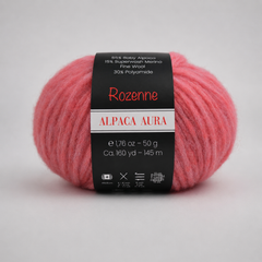 Rozenne Alpaca Aura Wool Yarn 4015 Dusty Rose Main Rozenneyarns.com