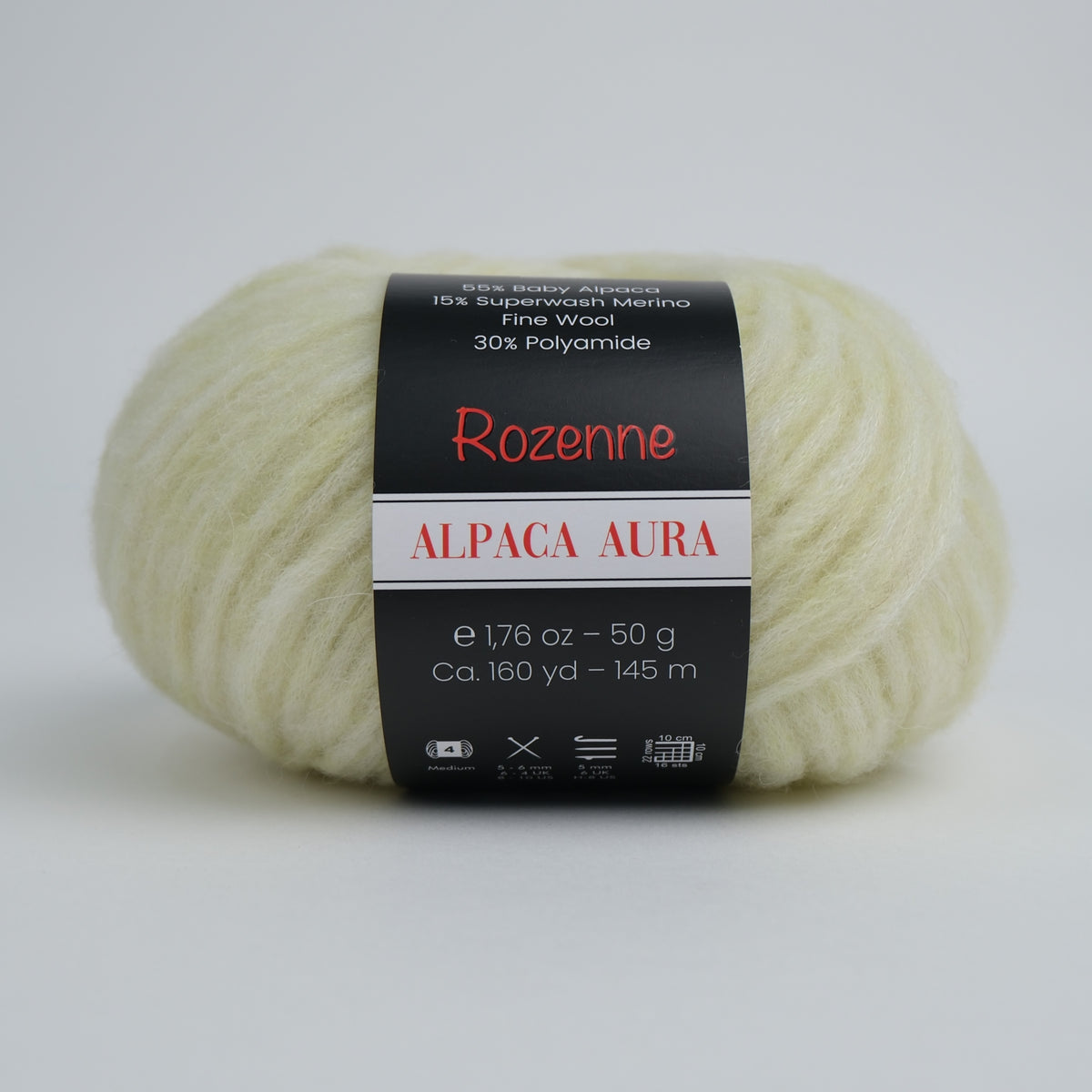 Rozenne Alpaca Aura Wool Yarn 4020 Light Yellow Main Rozenneyarns.com
