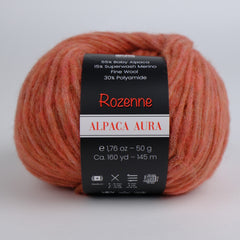 Rozenne Alpaca Aura Wool Yarn 4025 Brick Red Main Rozenneyarns.com