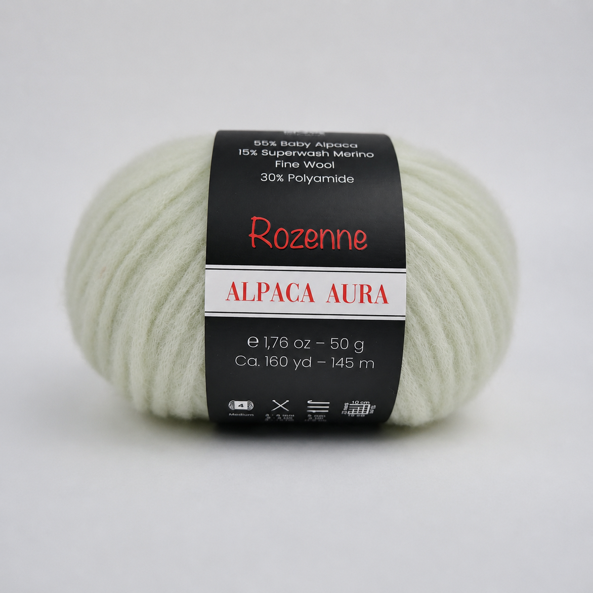 Rozenne Alpaca Aura Wool Yarn 4027 Light Aqua Main Rozenneyarns.com