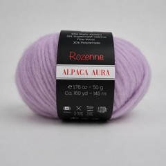 Rozenne Alpaca Aura Wool Yarn 4030 Lilac Main Rozenneyarns.com