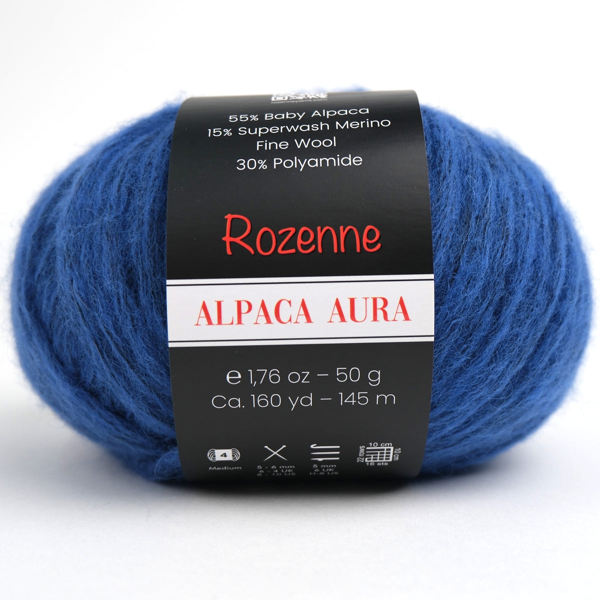 Rozenne Alpaca Aura Wool Yarn 4031 Saxe Blue Main Rozenneyarns.com