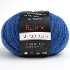 Rozenne Alpaca Aura Wool Yarn 4031 Saxe Blue Main Rozenneyarns.com
