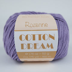 Rozenne Cotton Dream 1113 Purple Main Rozenneyarns.com