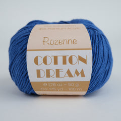 Rozenne Cotton Dream 1115 Blue Main Rozenneyarns.com