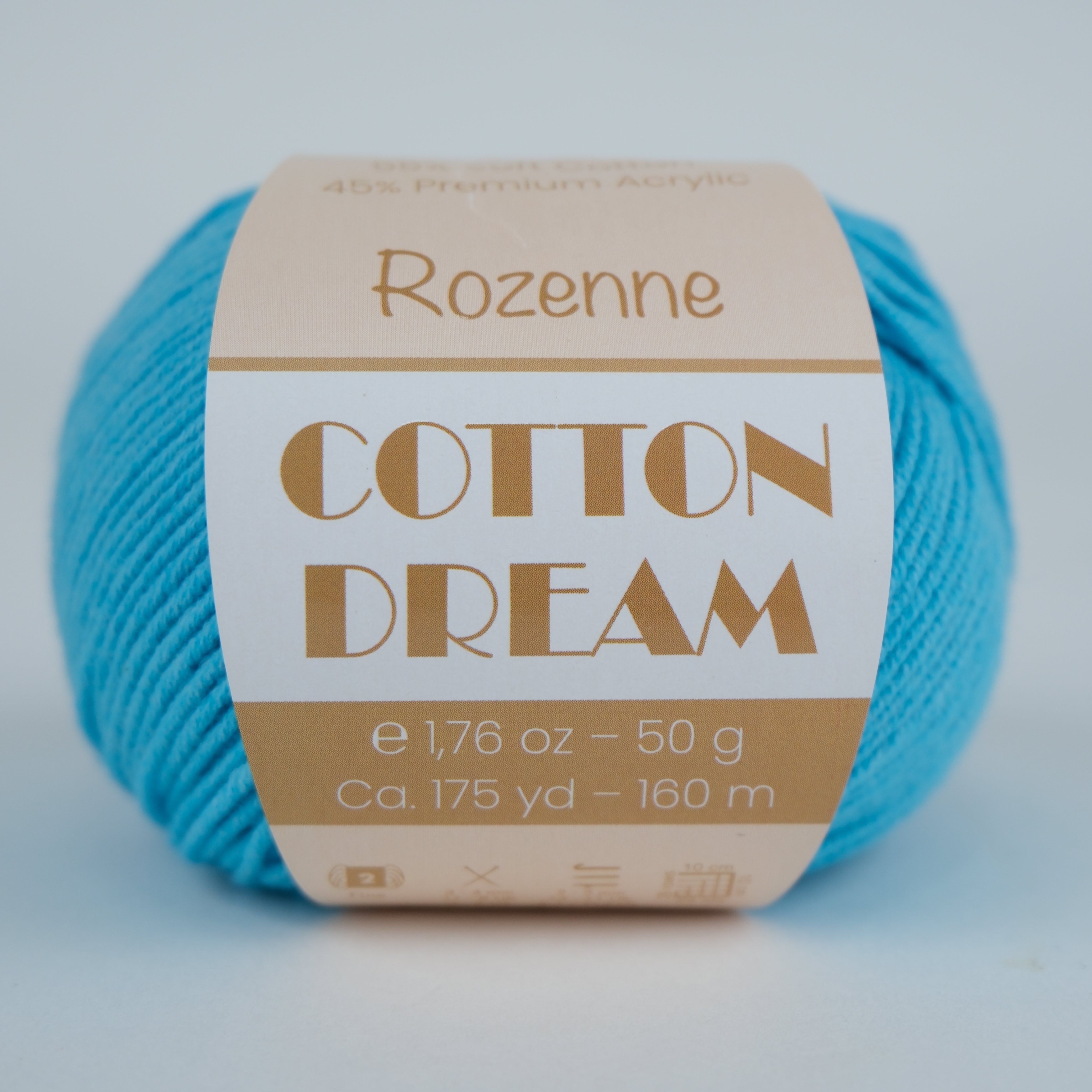 Rozenne Cotton Dream 1116 Light Turquoise Main Rozenneyarns.com