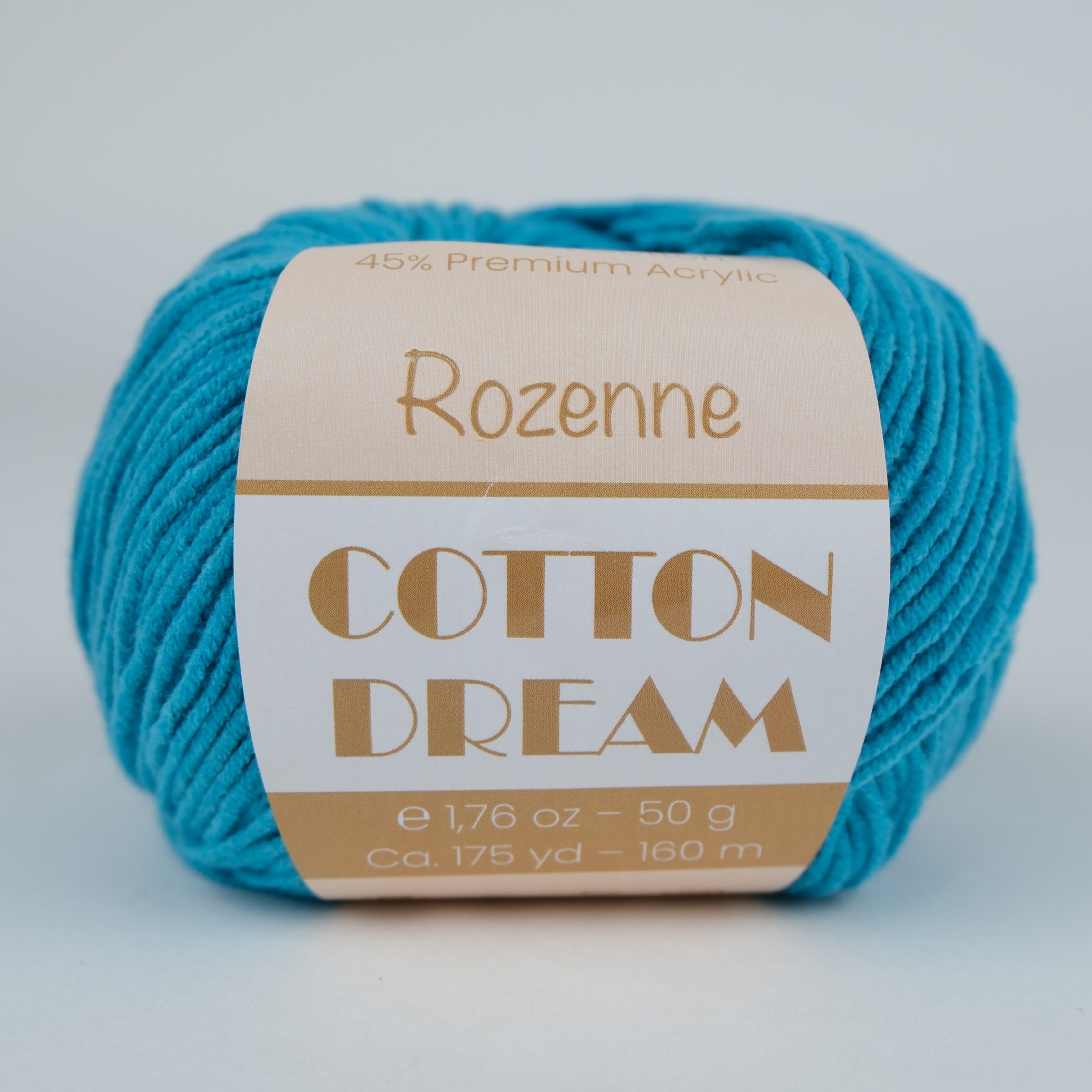 Rozenne Cotton Dream 1117 Turquoise Main Rozenneyarns.com