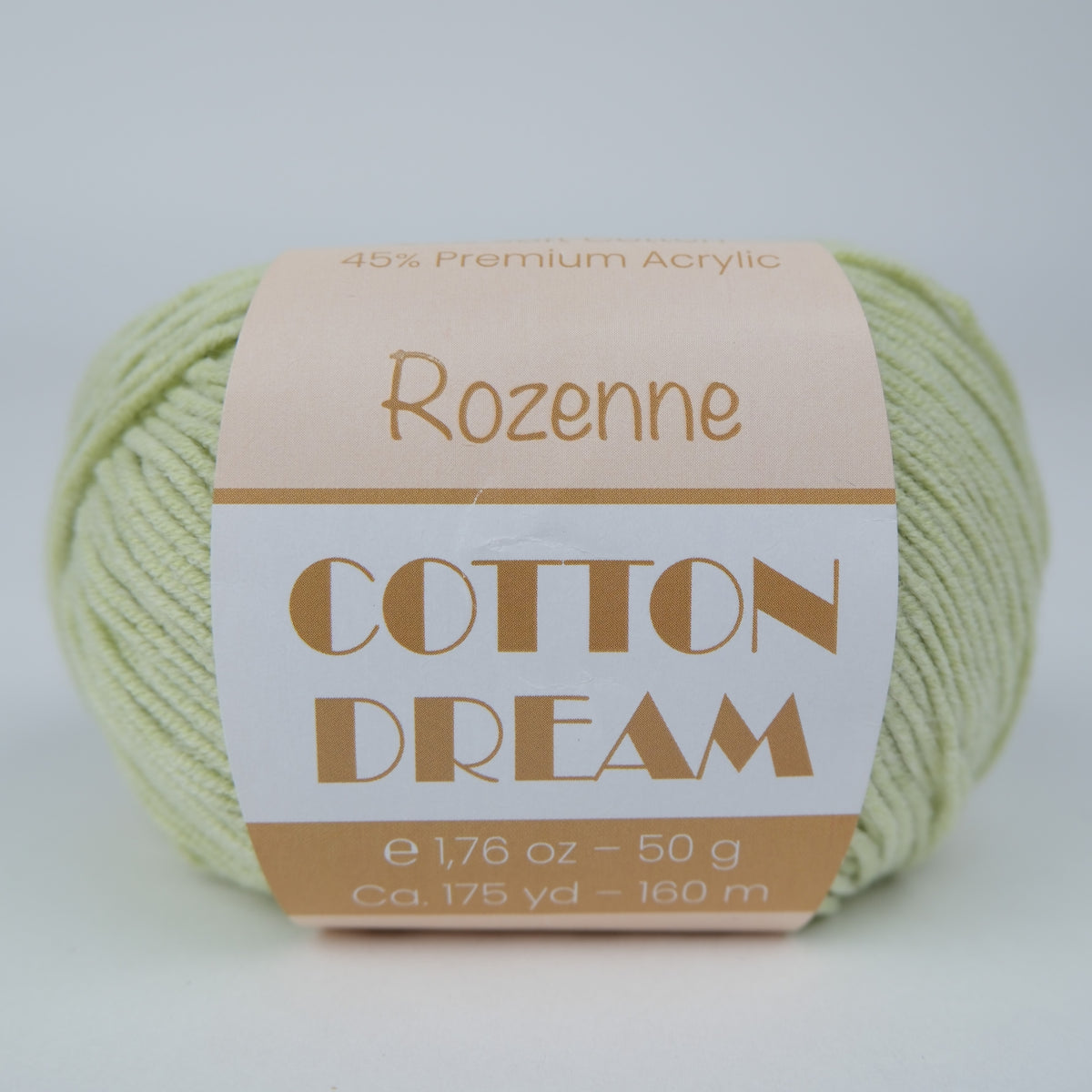Rozenne Cotton Dream 1118 Light Green Main Rozenneyarns.com