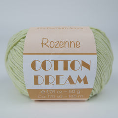 Rozenne Cotton Dream 1118 Light Green Main Rozenneyarns.com