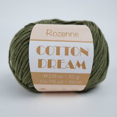Rozenne Cotton Dream 1120 Dark Green Main Rozenneyarns.com