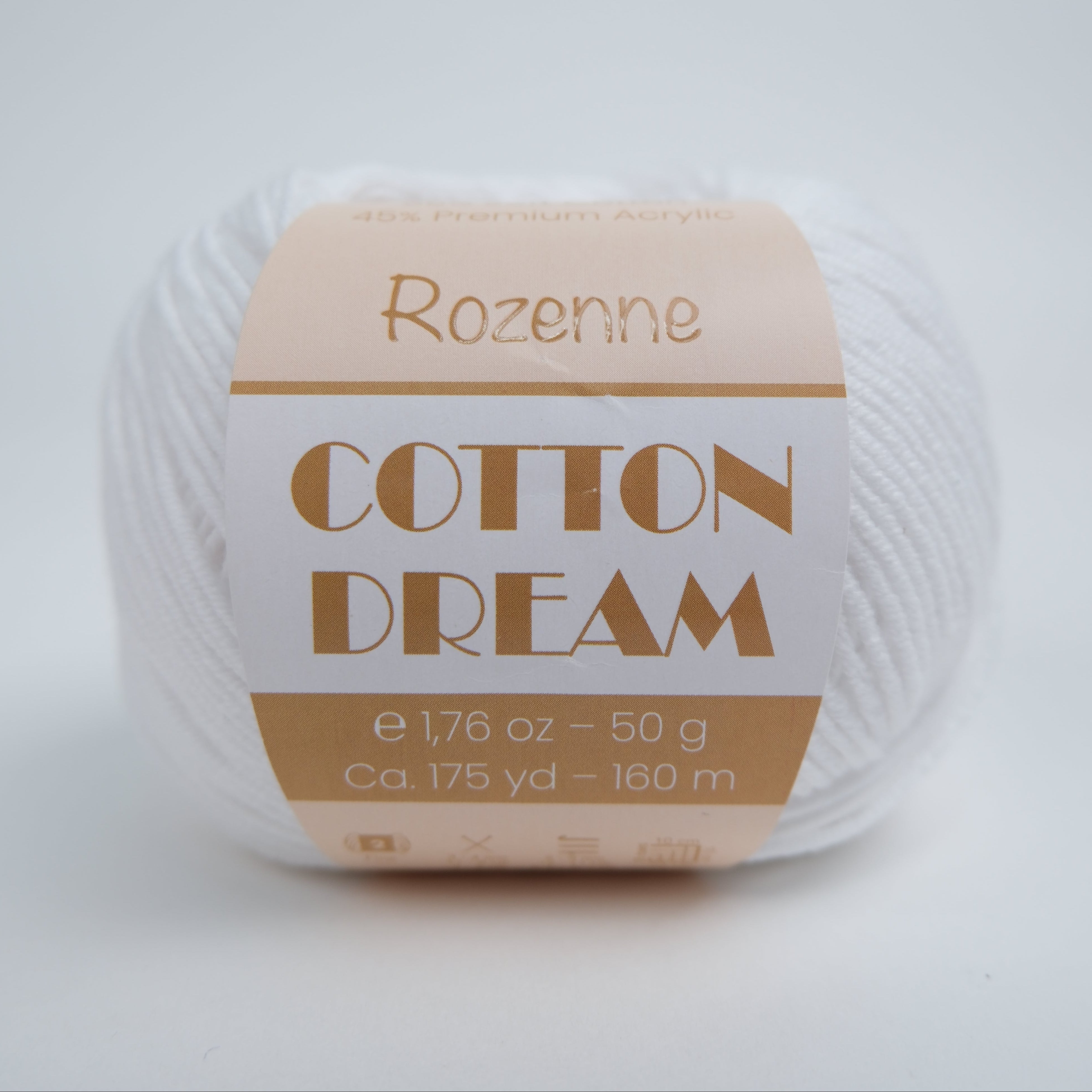 Rozenne Cotton Dream 1121 Optical White Main Rozenneyarns.com