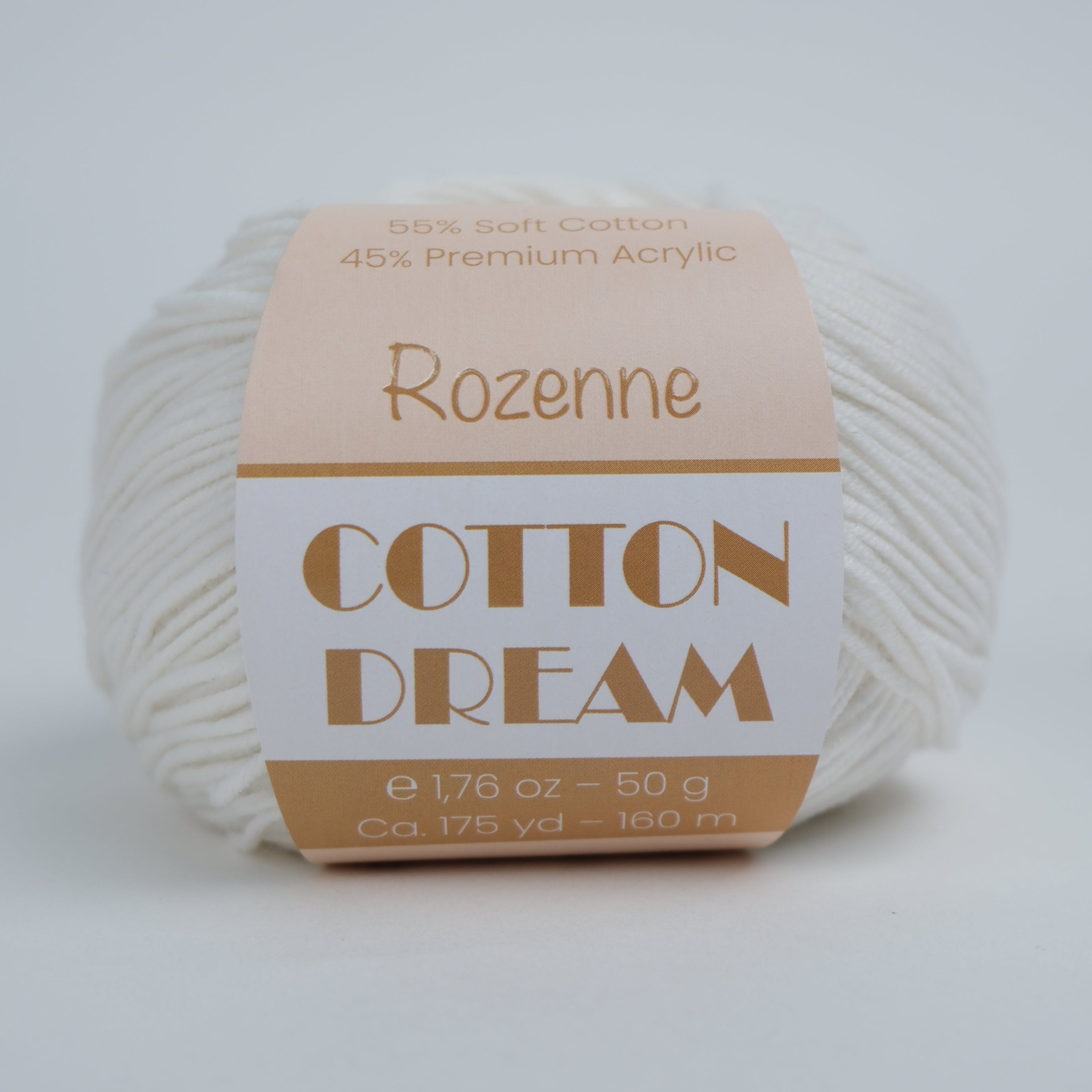 Rozenne Cotton Dream 1122 Ivory White Main Rozenneyarns.com