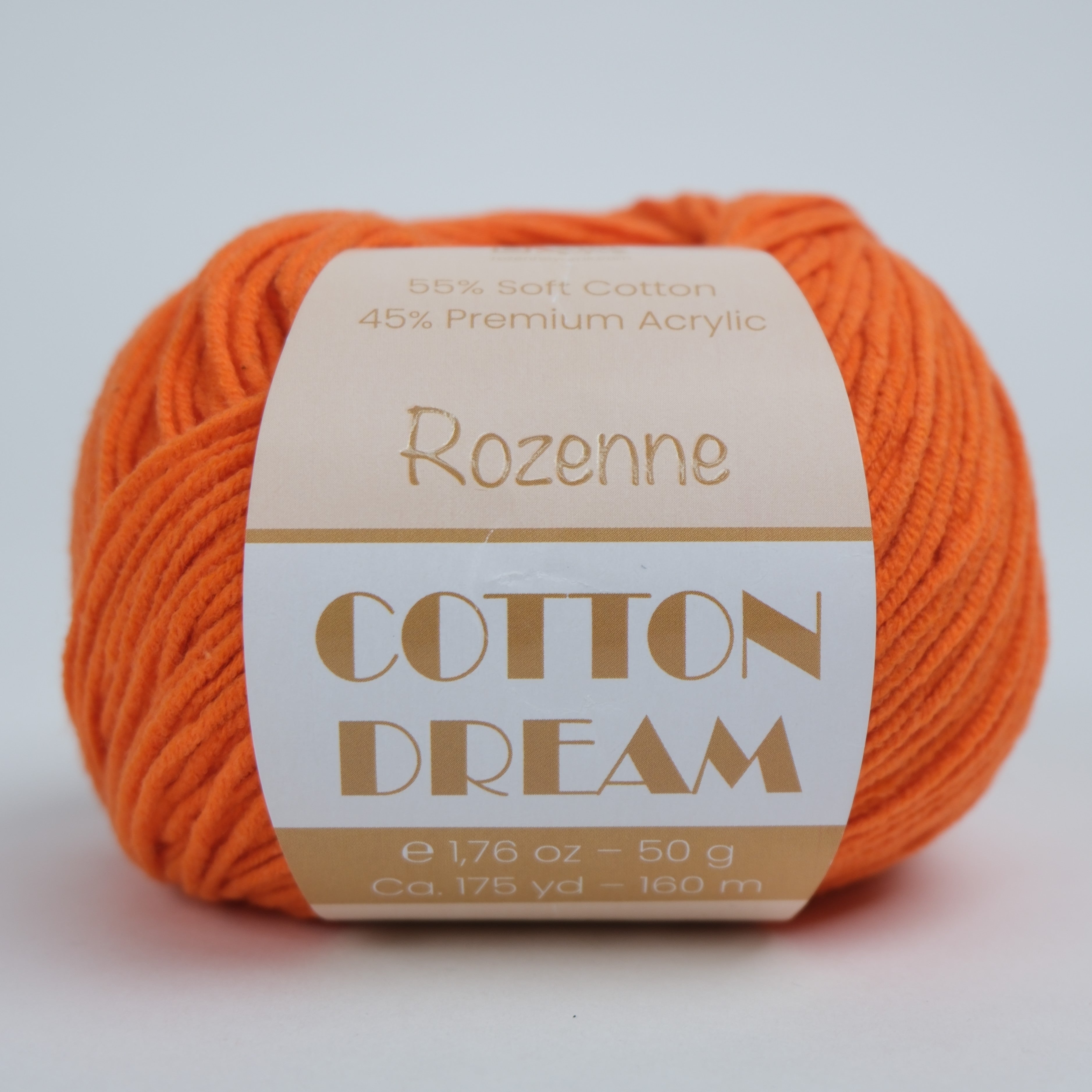 Rozenne Cotton Dream 1124 Orange Main Rozenneyarns.com