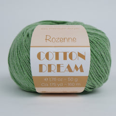 Rozenne Cotton Dream 1129 Green Main Rozenneyarns.com