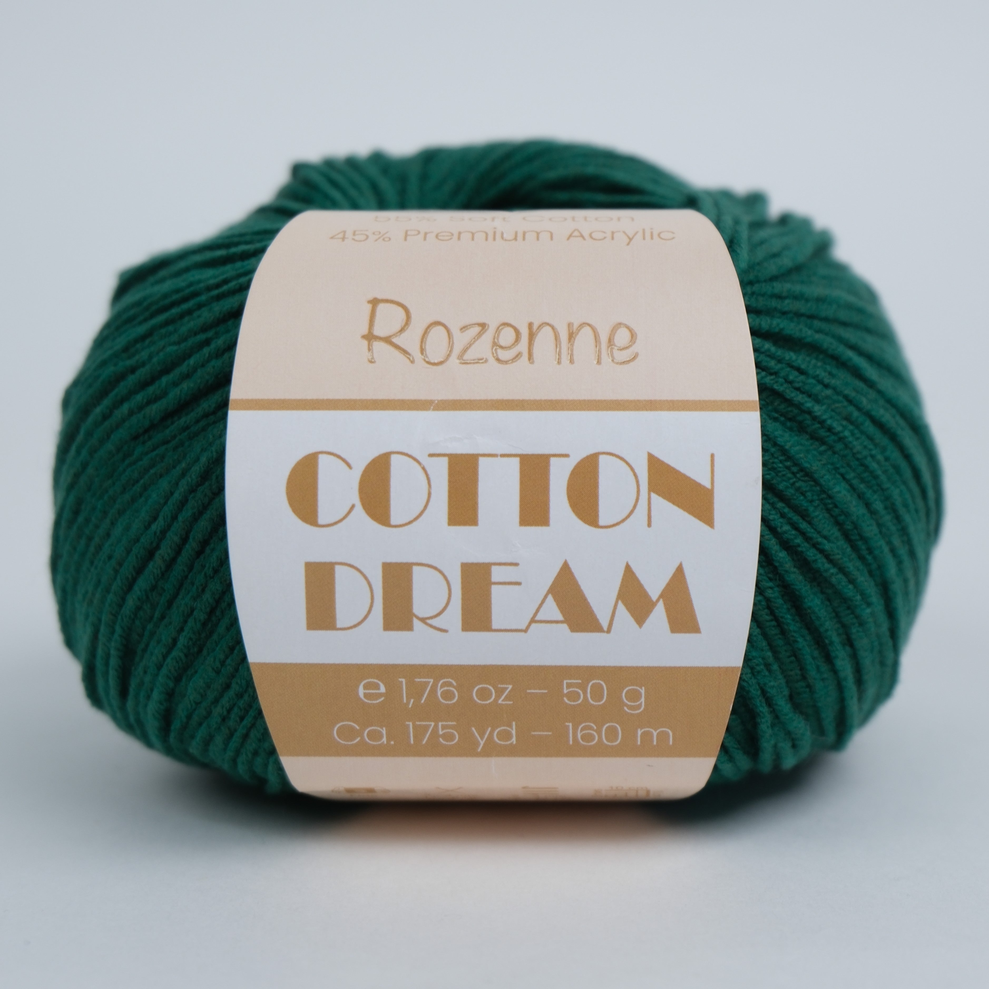 Rozenne Cotton Dream 1131 Emerald Green Main Rozenneyarns.com