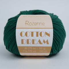 Rozenne Cotton Dream 1131 Emerald Green Main Rozenneyarns.com