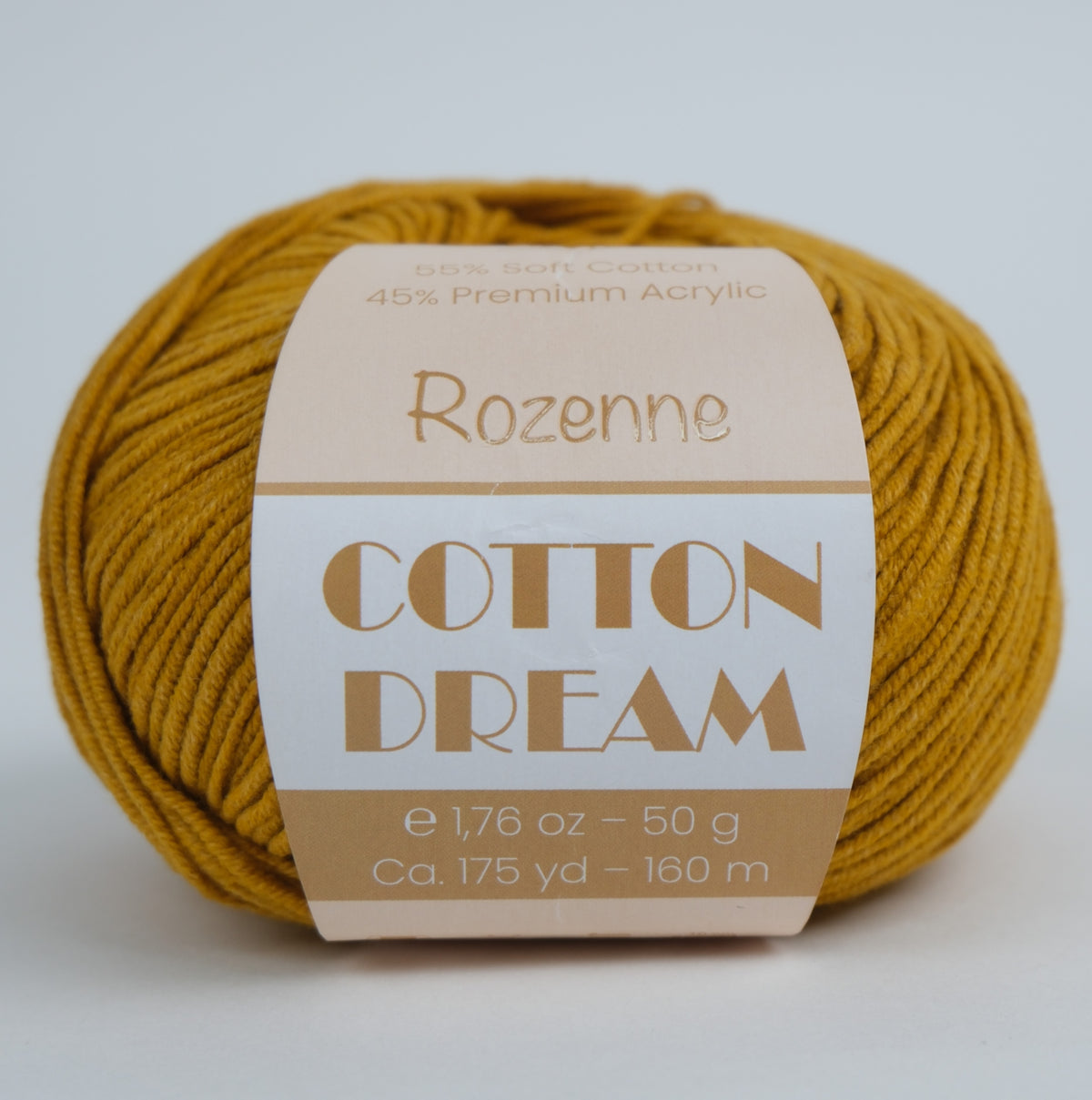 Rozenne Cotton Dream 1134 Mustard Yellow Main