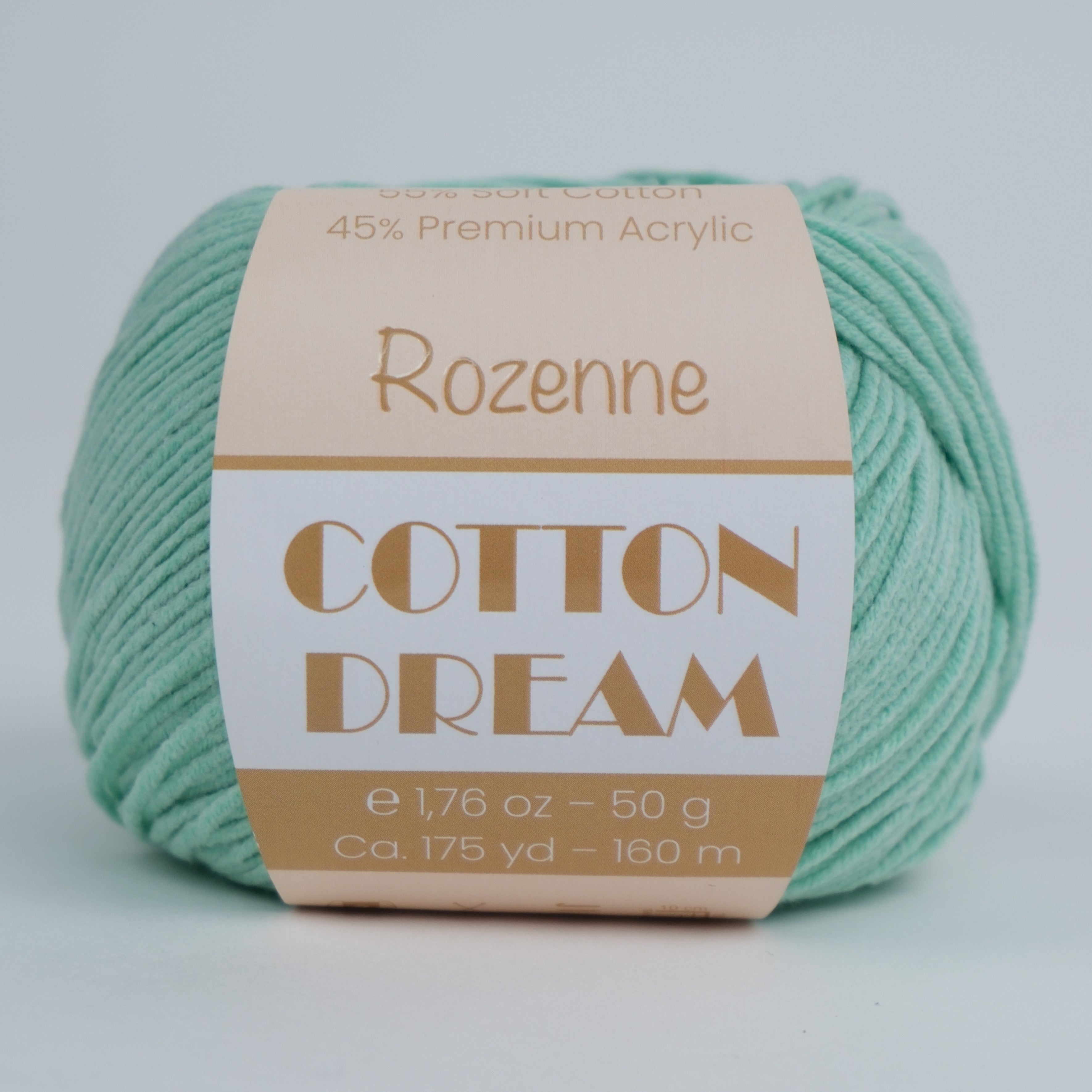 Rozenne Cotton Dream 1139 Water Green Main Rozenneyarns.com