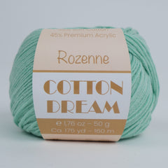 Rozenne Cotton Dream 1139 Water Green Main Rozenneyarns.com