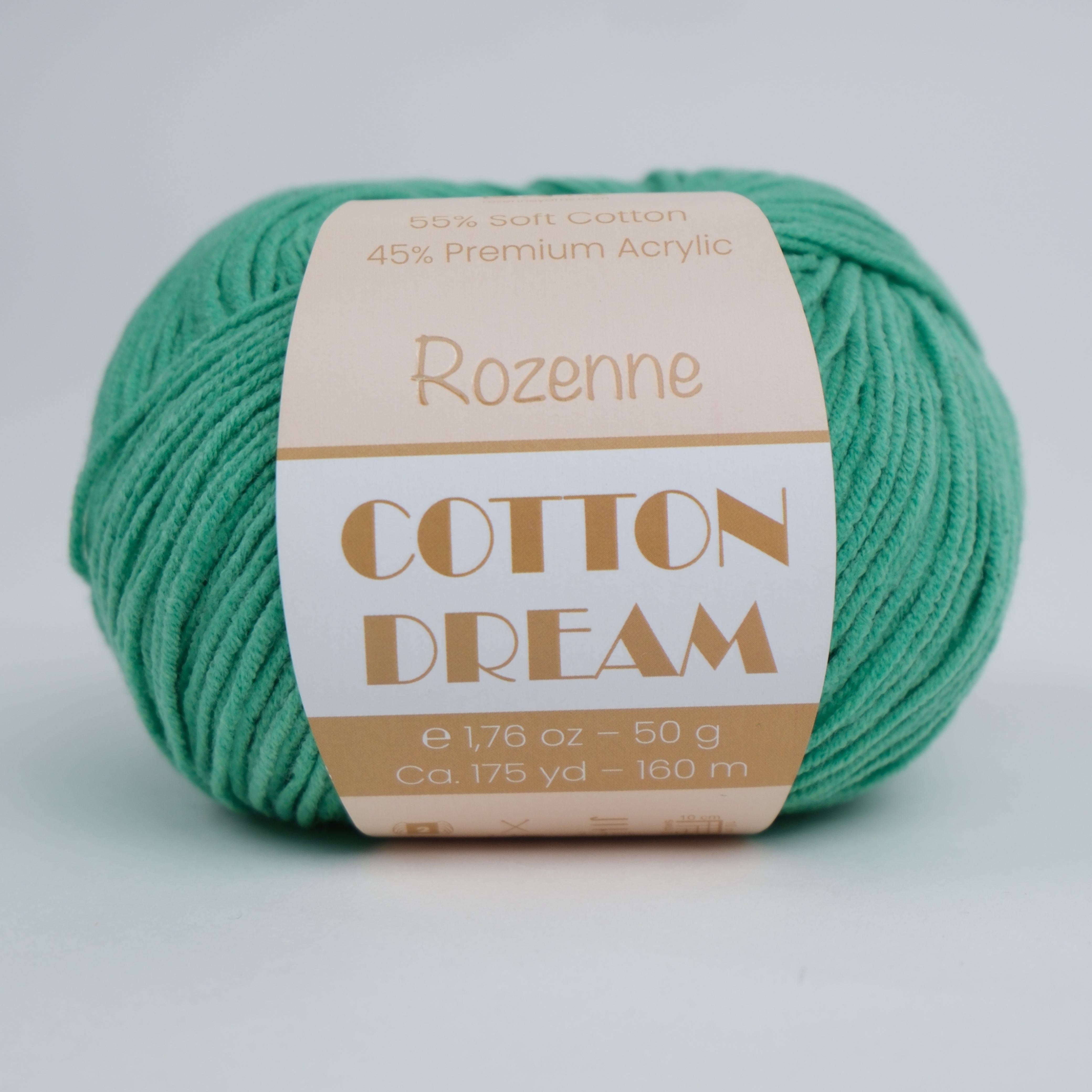 Rozenne Cotton Dream 1140 Mint Green Main Rozenneyarns.com