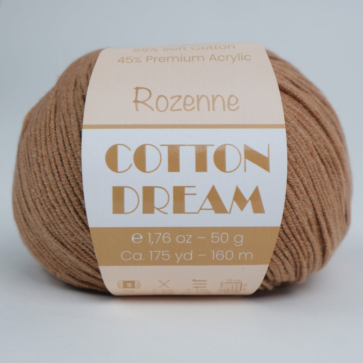 Rozenne Cotton Dream 1141 Light Brown Main Rozenneyarns.com