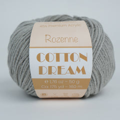 Rozenne Cotton Dream 1145 Rock Gray Main Rozenneyarns.com