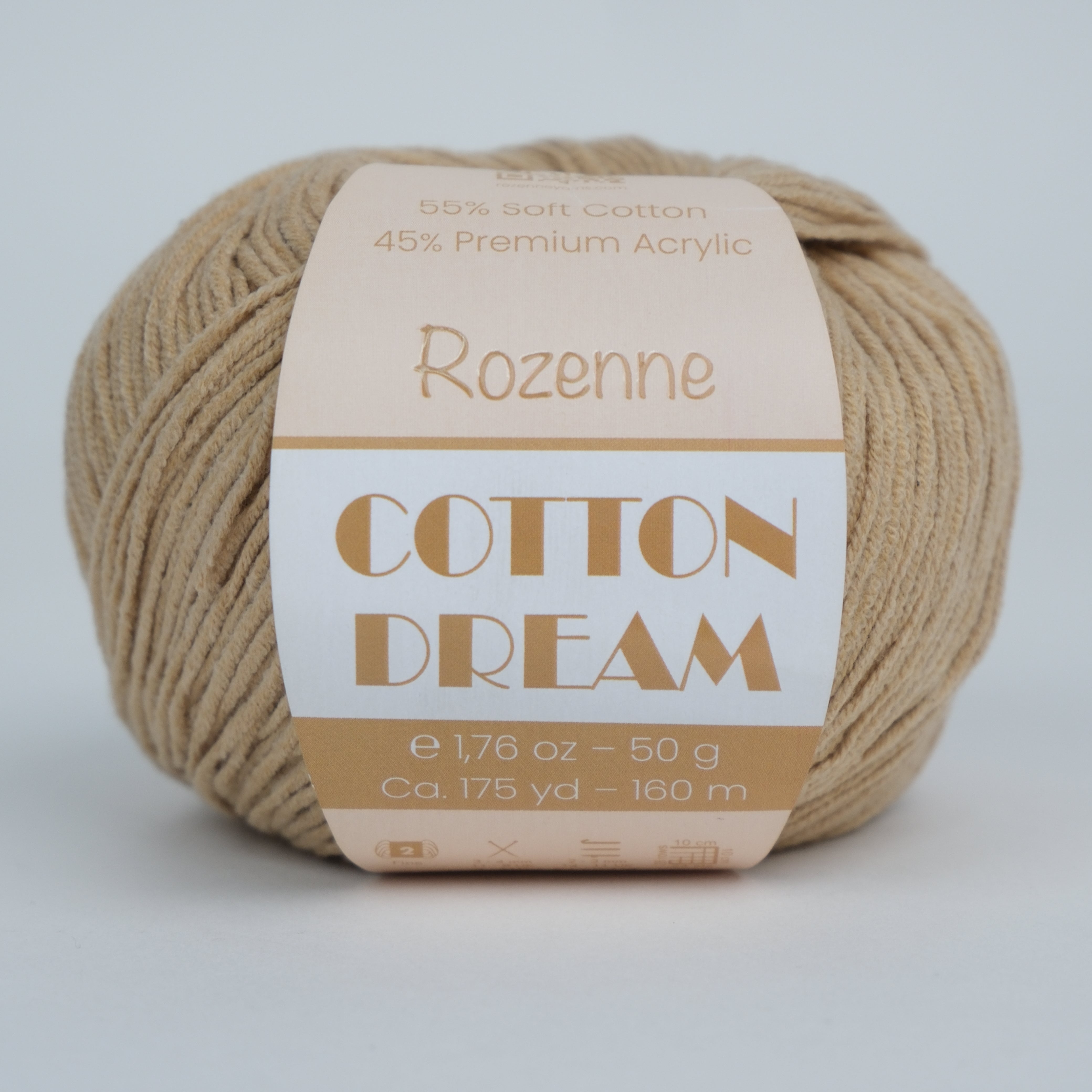 Rozenne Cotton Dream 1151 Beige Main Rozenneyarns.com