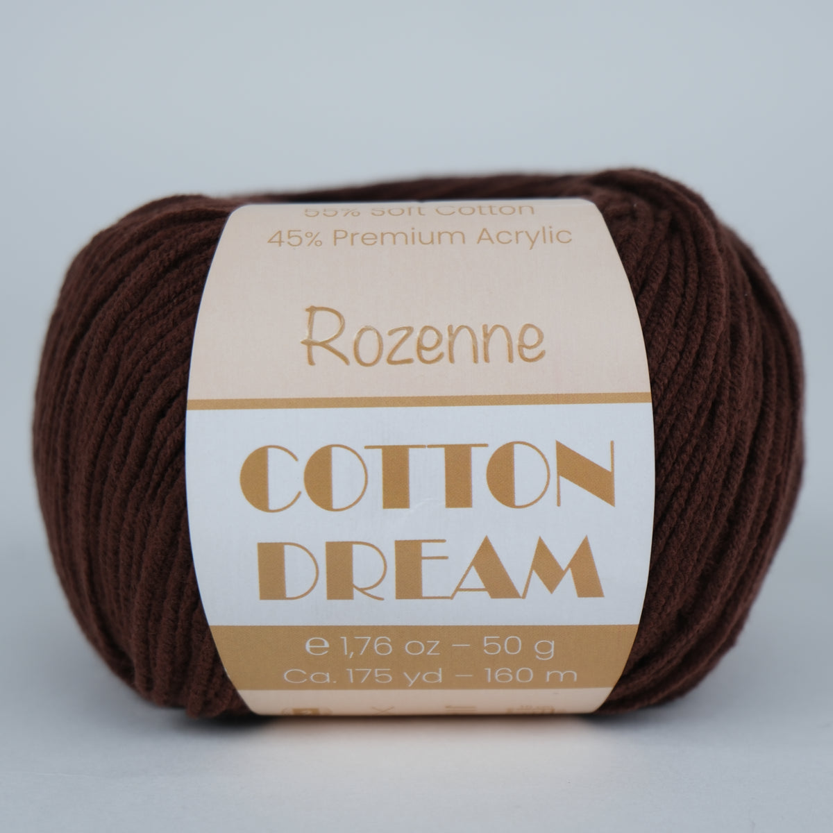Rozenne Cotton Dream 1154 Brown Main Rozenneyarns.com