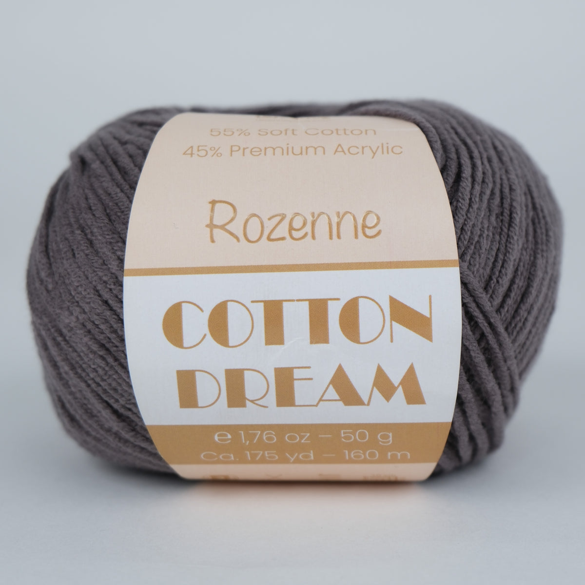 Rozenne Cotton Dream 1156 Smoked Gray Main Rozenneyarns.com