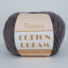 Rozenne Cotton Dream 1156 Smoked Gray Main Rozenneyarns.com