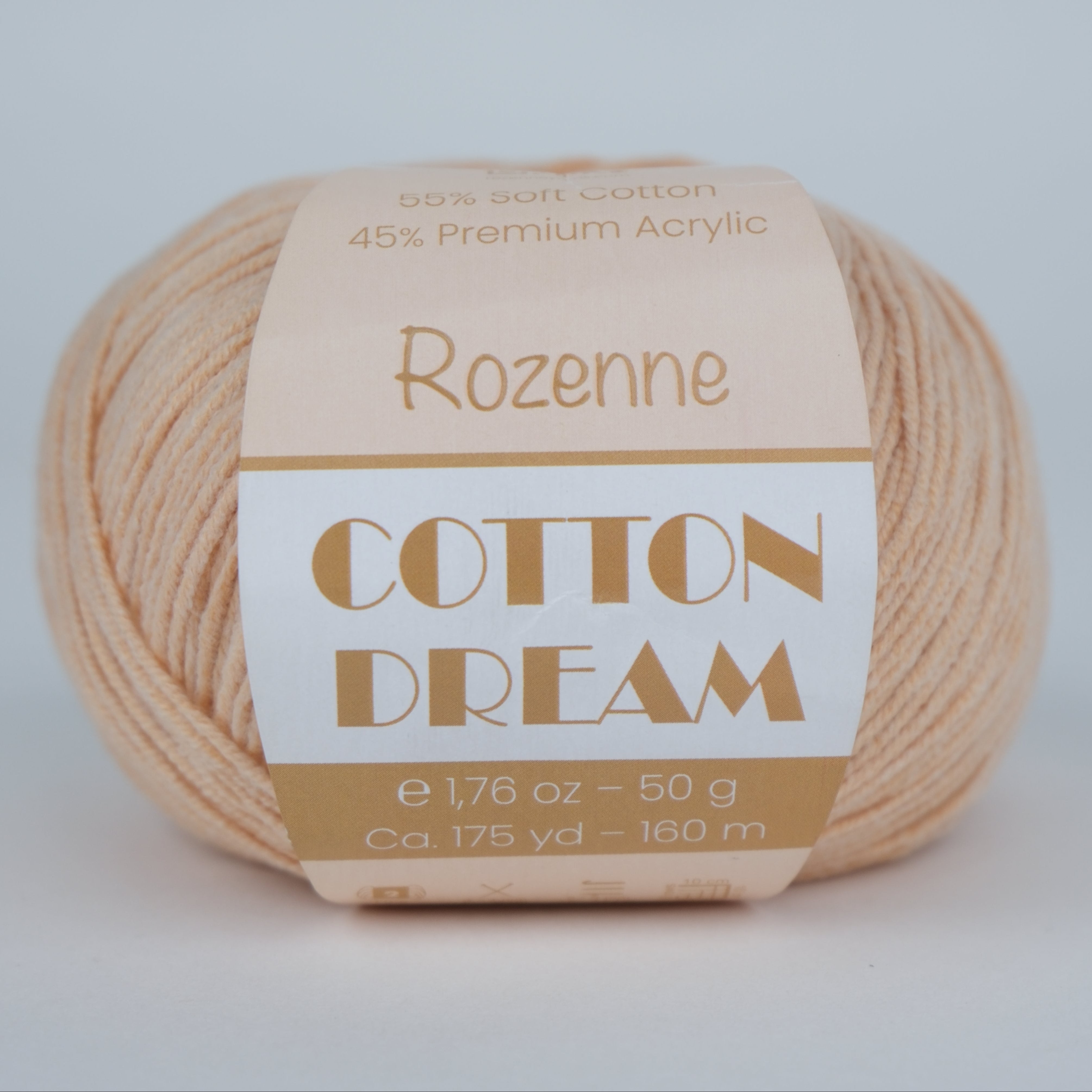 Rozenne Cotton Dream 1157 Soft Peach Main Rozenneyarns.com