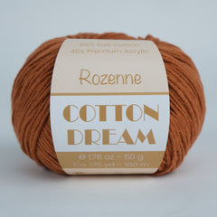 Rozenne Cotton Dream 1101 Brick Color Main Rozenneyarns.com