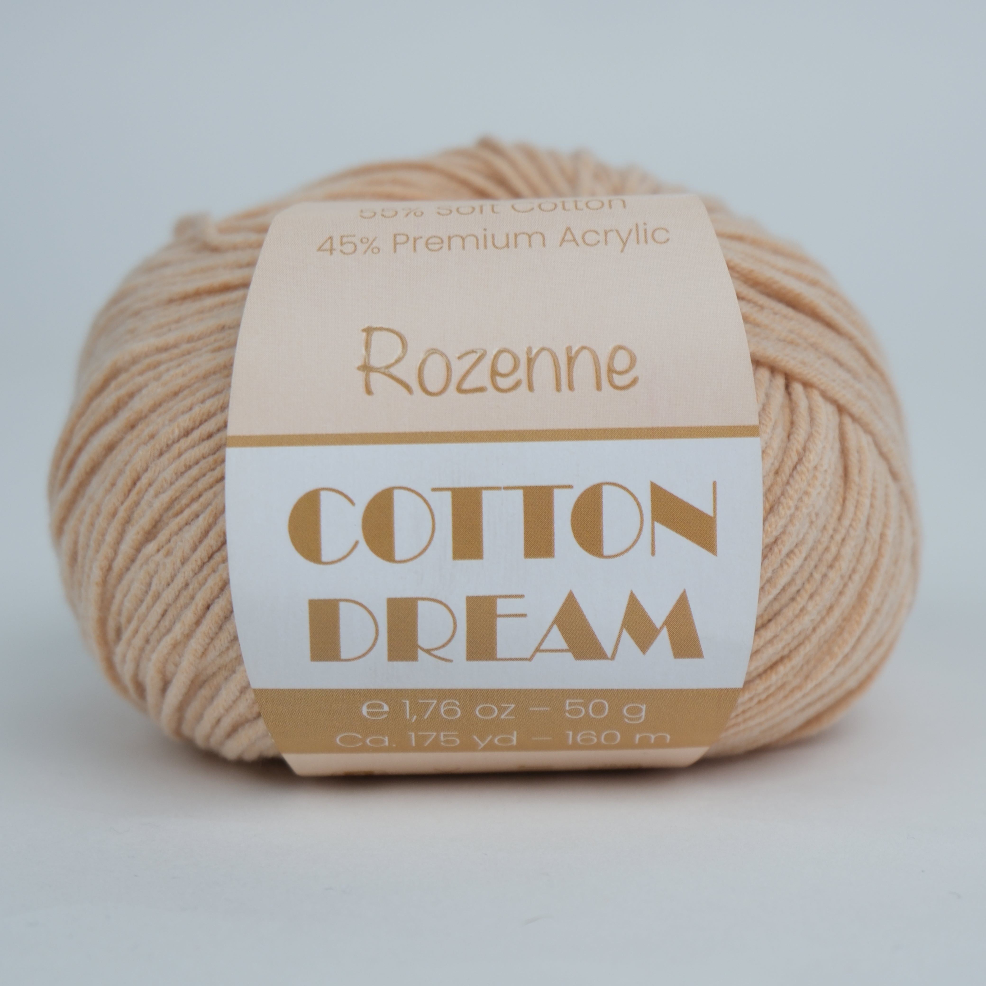 Rozenne Cotton Dream 1103 Dark Beige Main Rozenneyarns.com
