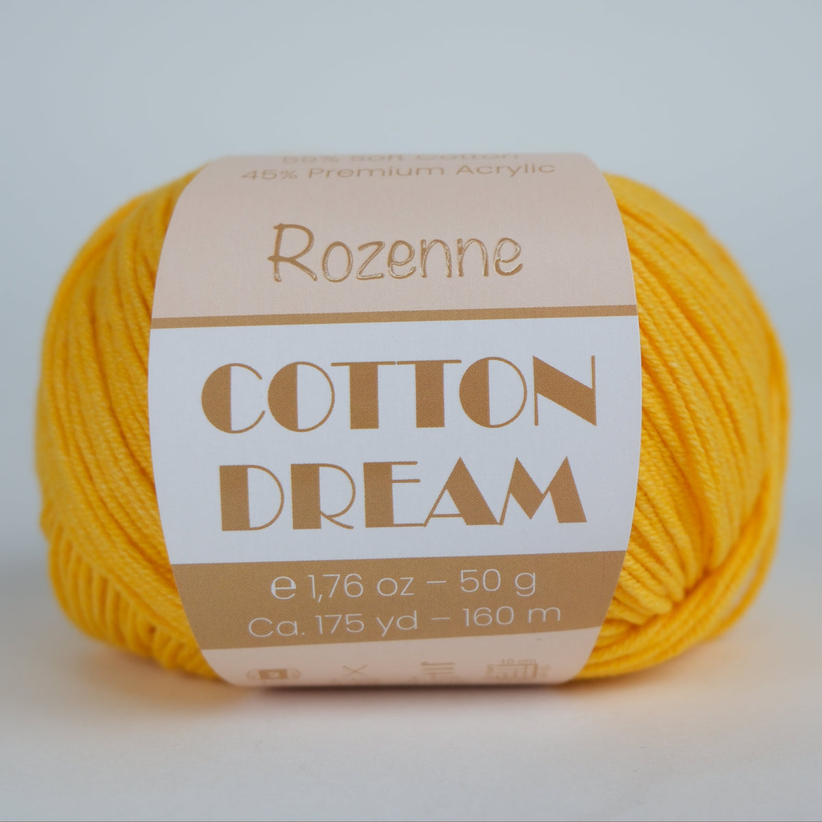 Rozenne Cotton Dream 1104 Yellow Main Rozenneyarns.com