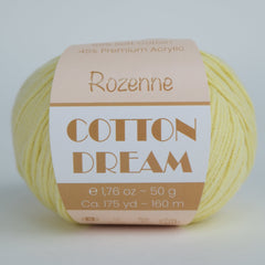 Rozenne Cotton Dream 1105 Light Yellow Main Rozenneyarns.com