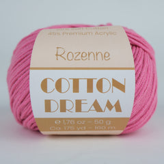 Rozenne Cotton Dream 1108 Dark Pink Main Rozenneyarns.com