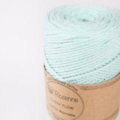 Rozenne Cotton Macrame Yarn 06 Sky Blue Surface