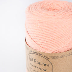 Rozenne Cotton Macrame Yarn 10 Salmon Surface