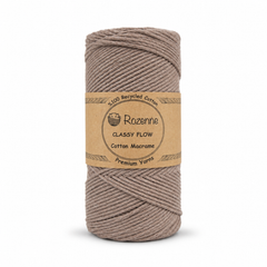 Rozenne Cotton Macrame Yarn 16 Light Brown Main