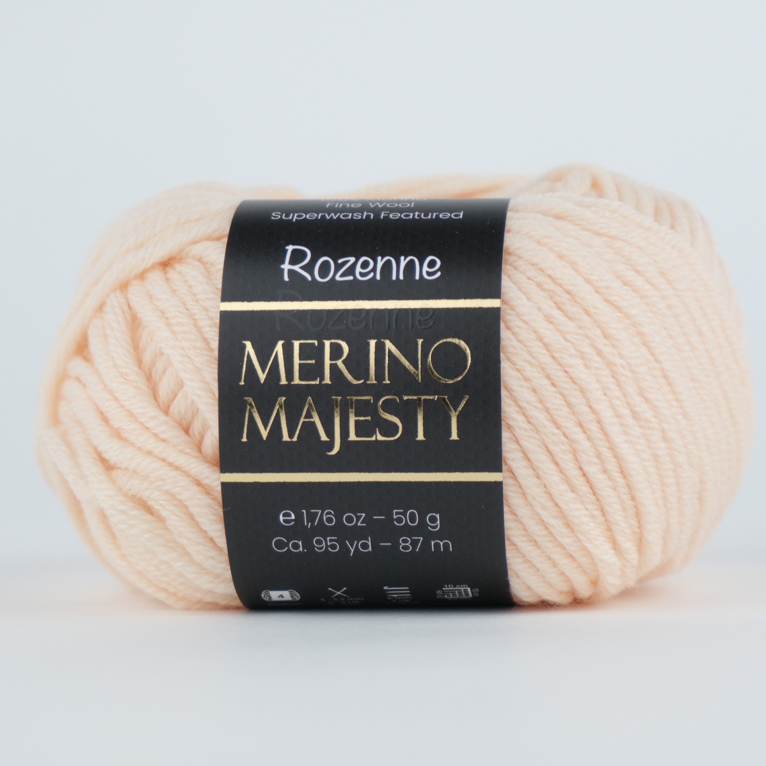 Rozenne Merino Majesty Wool Yarn 3002 Peach Pink Main Rozenneyarns.com