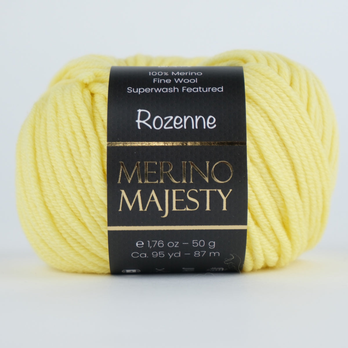 Rozenne Merino Majesty Wool Yarn 3014 Yellow Main Rozenneyarns.com