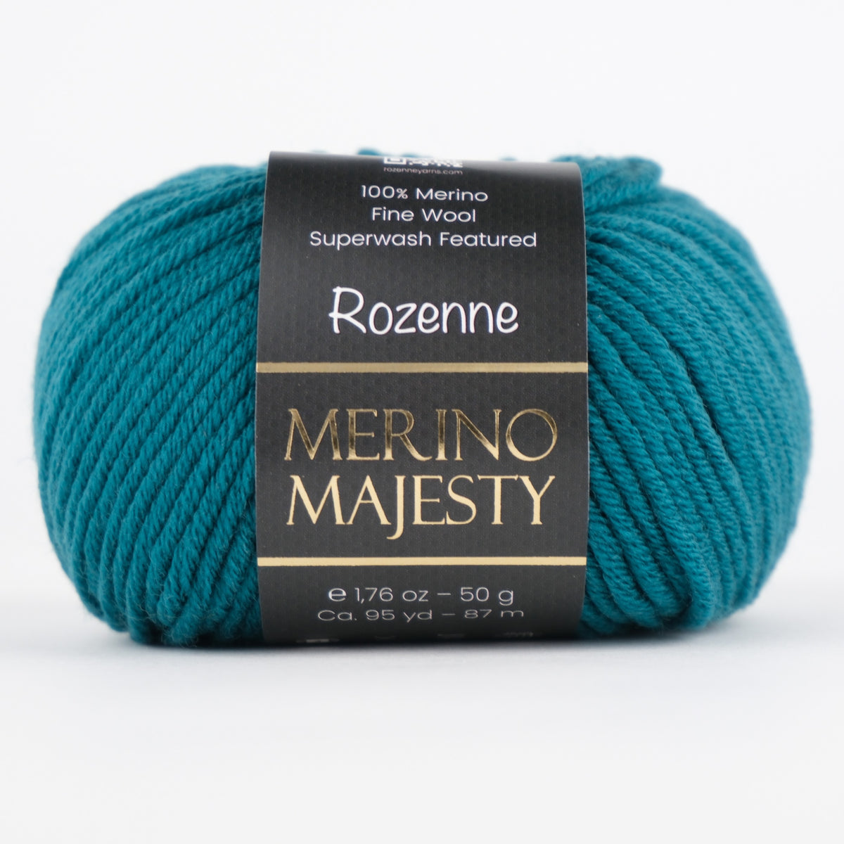 Rozenne Merino Majesty Wool Yarn 3022 Petrol Green Main Rozenneyarns.com