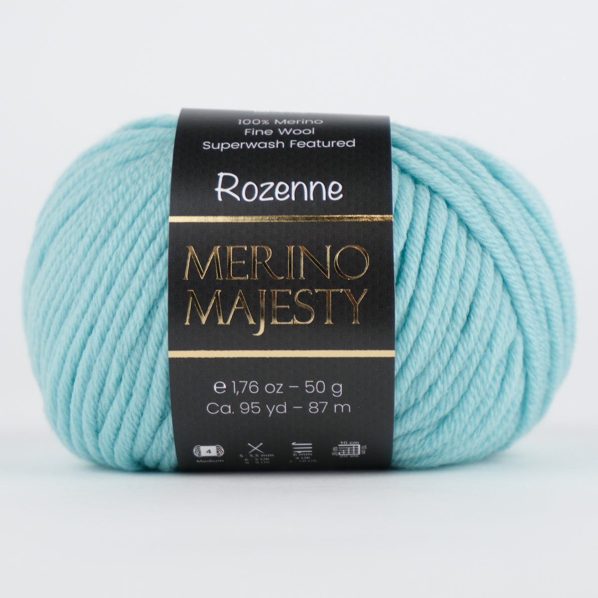 Rozenne Merino Majesty Wool Yarn 3034 Turquoise Main Rozenneyarns.com
