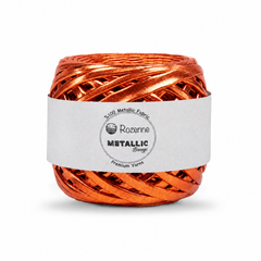 Rozenne Metallic Breeze Glitter Yarn 5007 Orange Main Photo Rozenneyarns.com